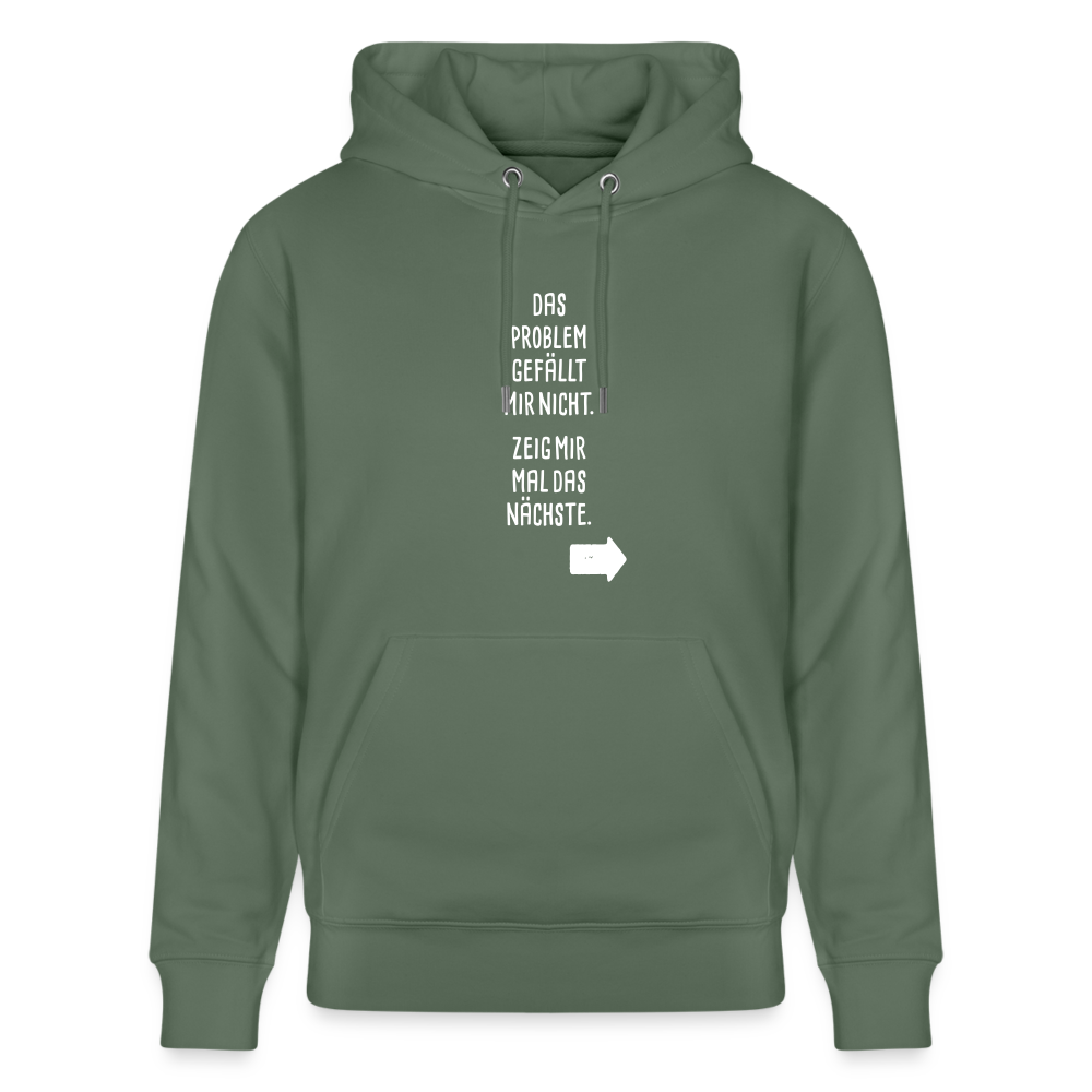 Hoodie mit Spruch Nächstes Problem (unisex) - Tanngrün