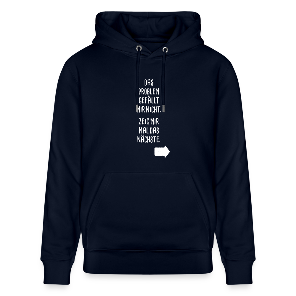 Hoodie mit Spruch Nächstes Problem (unisex) - Navy
