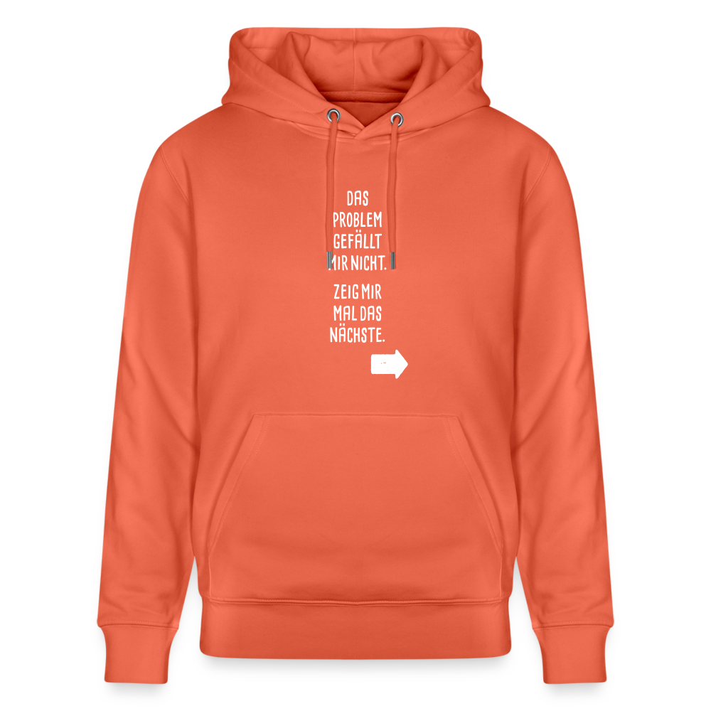 Hoodie mit Spruch Nächstes Problem (unisex) - Hellrot
