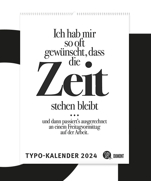 Großer Typokalender 2024 (Format 49,5 x 68,5 cm)