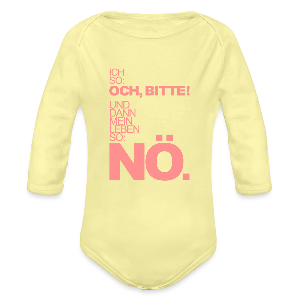 Nö Babybody rosagelb - Hellgelb