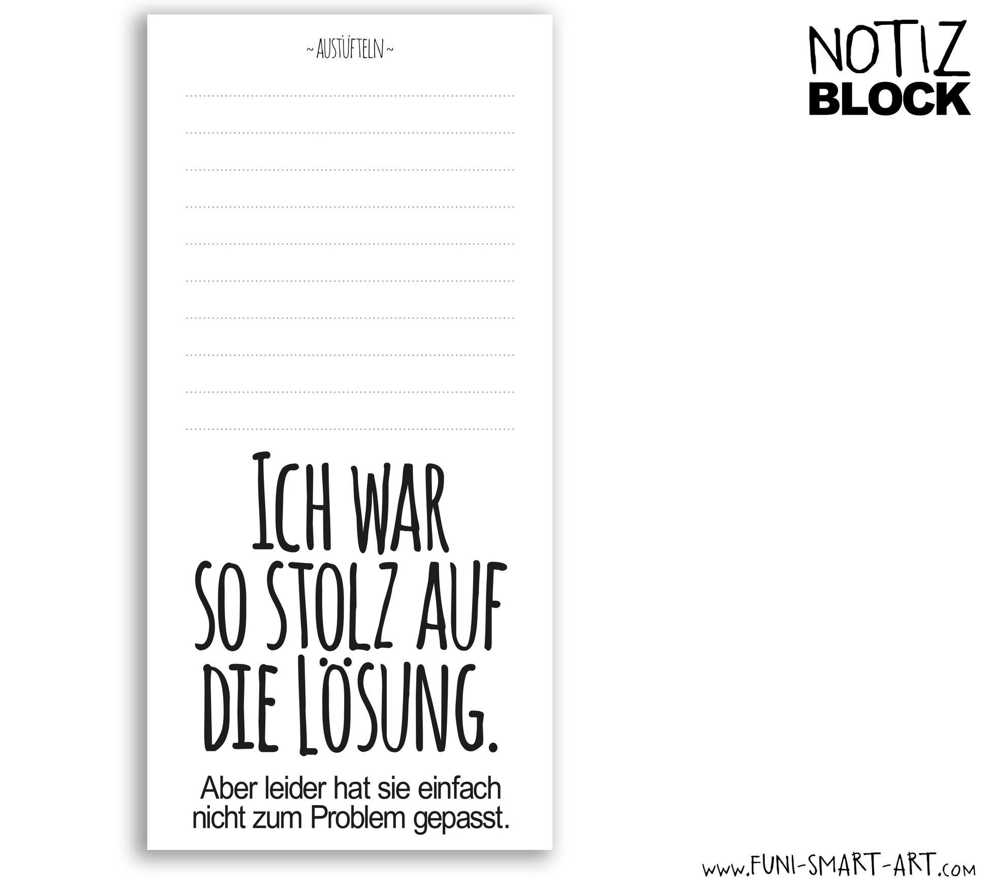 Notizblock Lösung