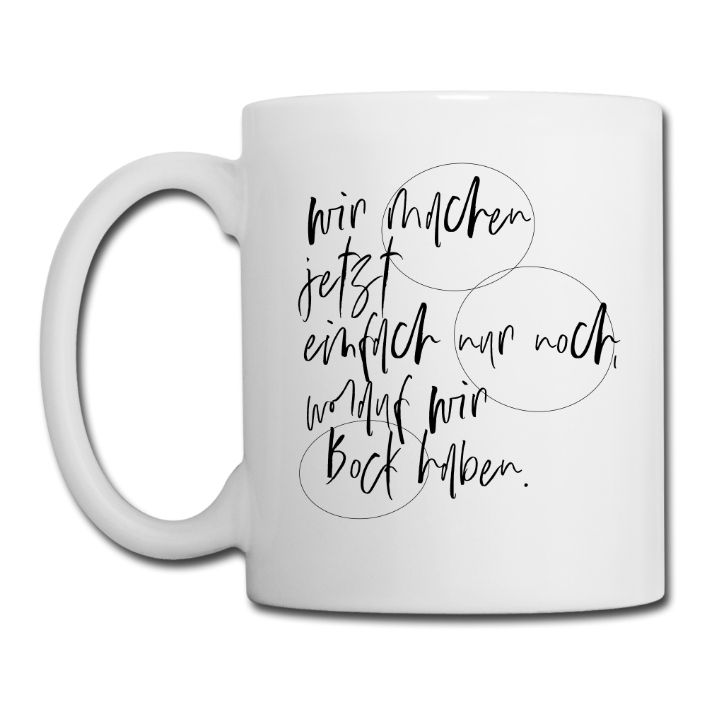 Spruchtasse Bock - Weiß