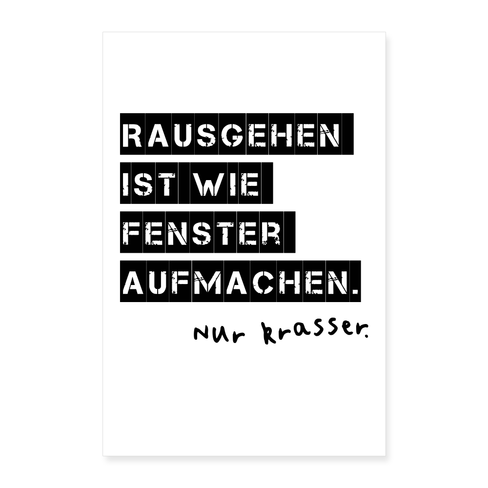 Kunstdruck Zocker | 60x90 cm - Weiß