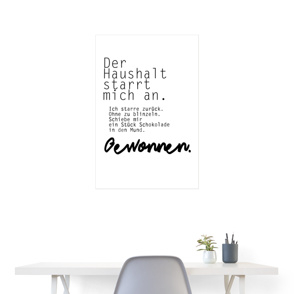 Kunstdruck Gewonnen | 60x90 cm - Weiß