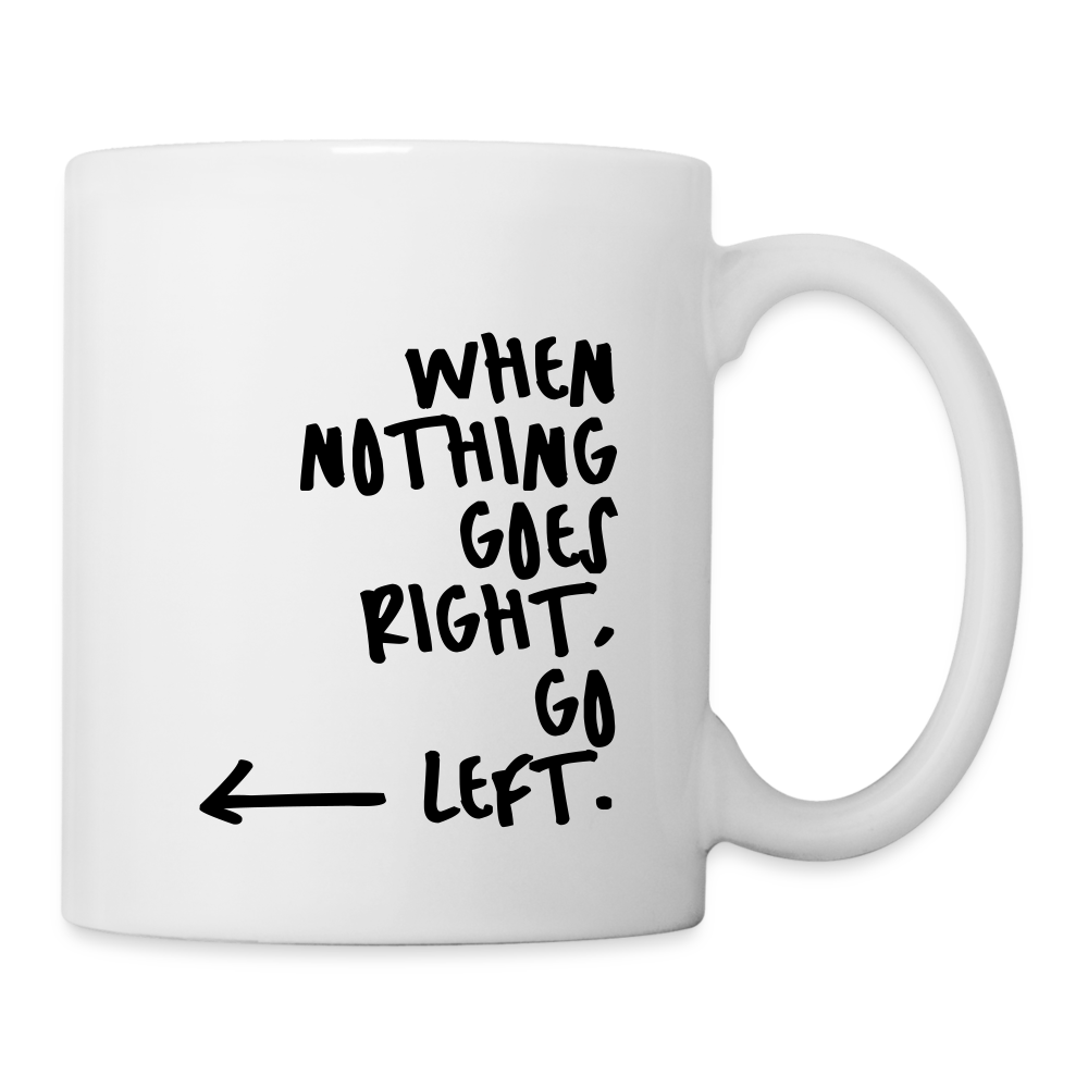 Tasse Go left - Weiß