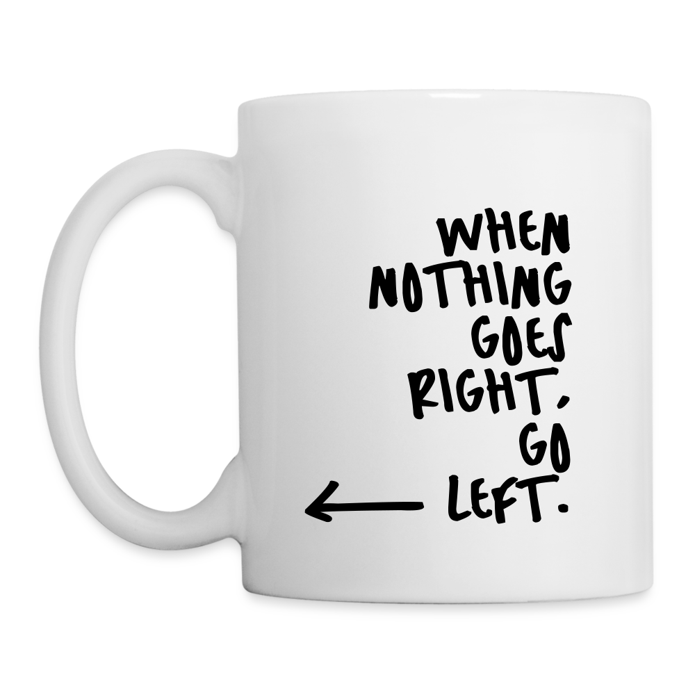 Tasse Go left - Weiß