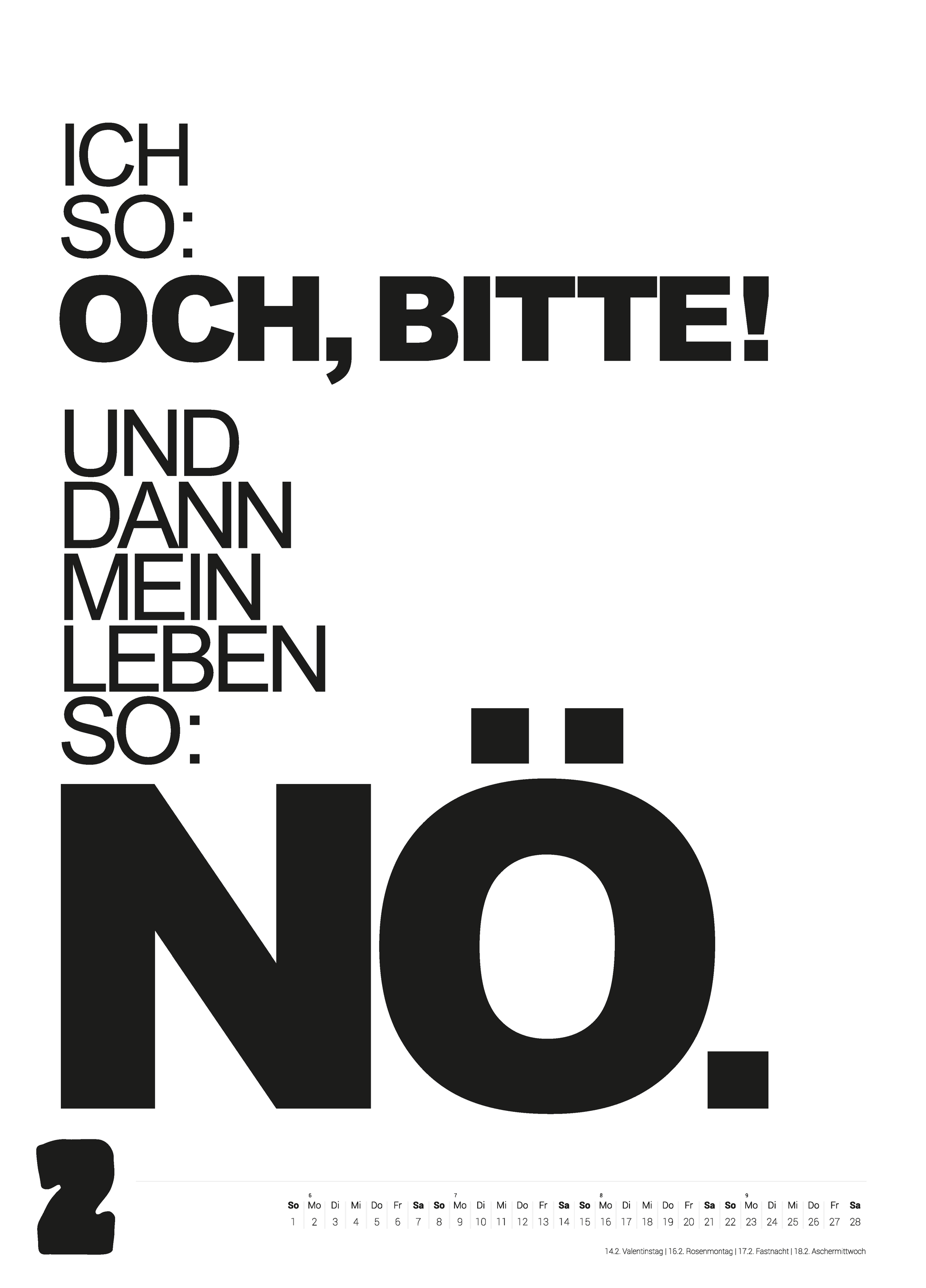 Großer Typokalender 2026 (50x70 cm)