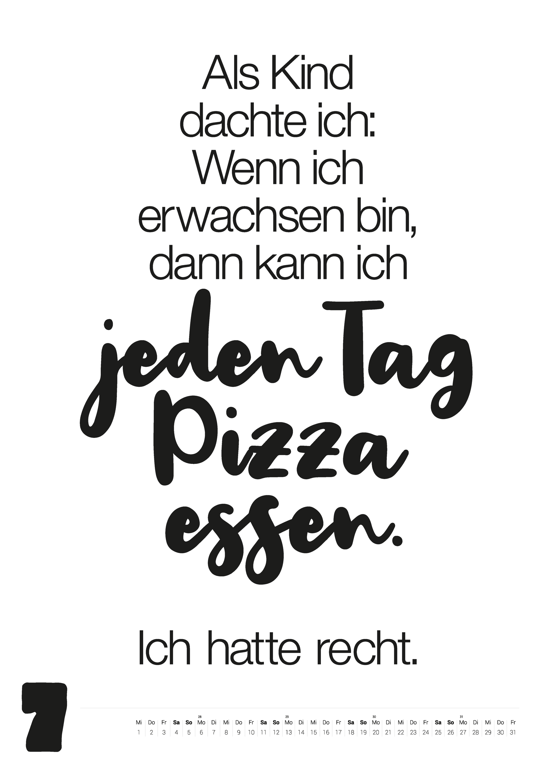 Großer Typokalender 2026 (50x70 cm)