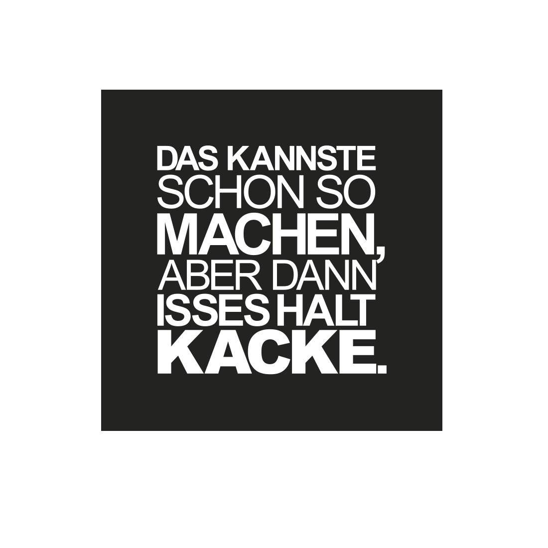 Kühlschrankmagnet Suboptimal