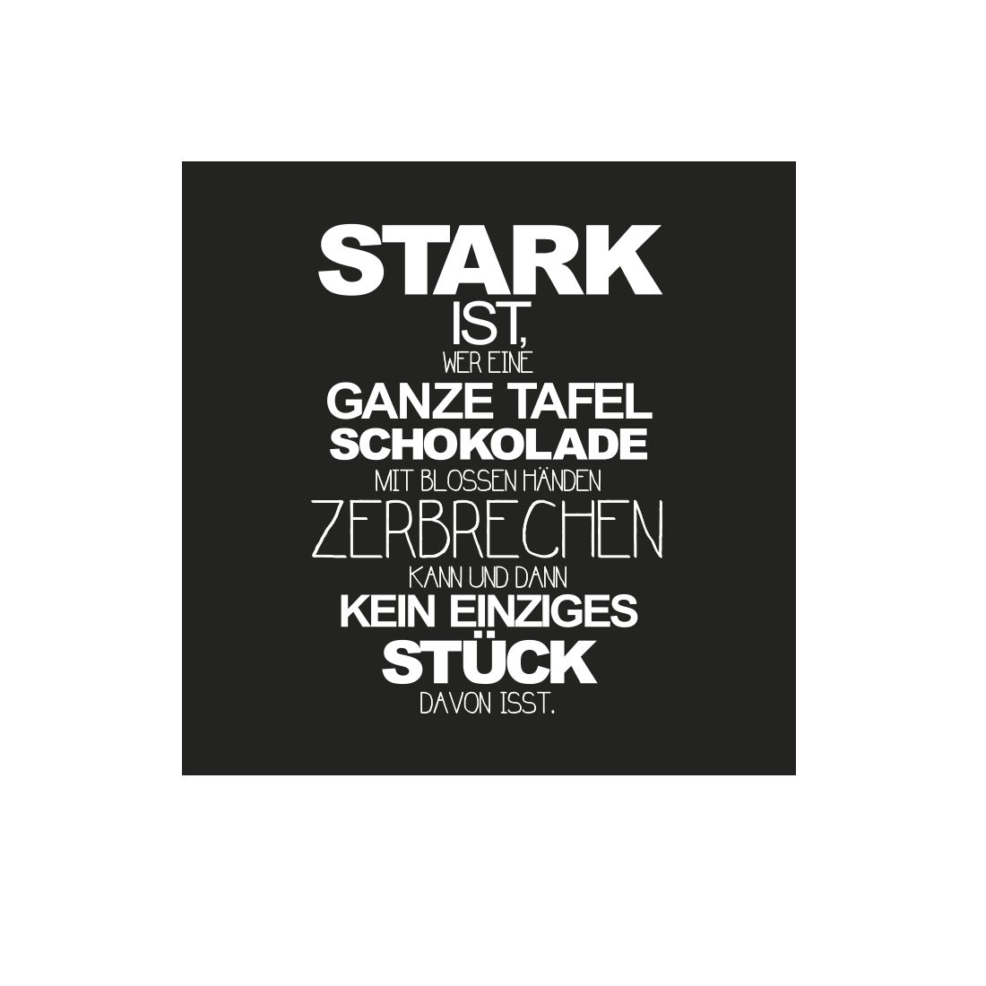 Kühlschrankmagnet Starkes Stück