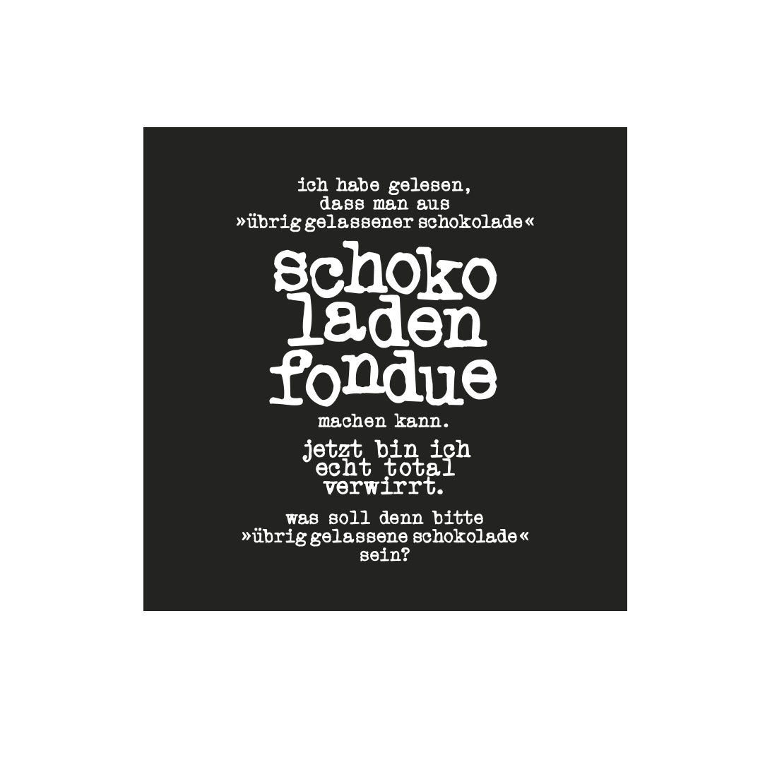 Kühlschrankmagnet Schokofondue