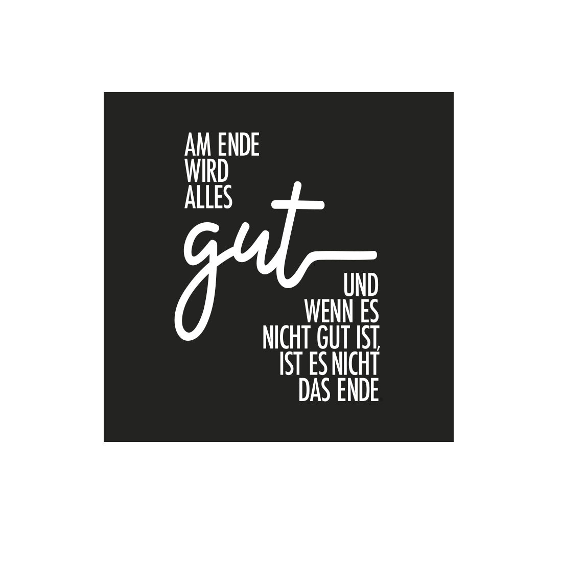 Kühlschrankmagnet Alles gut