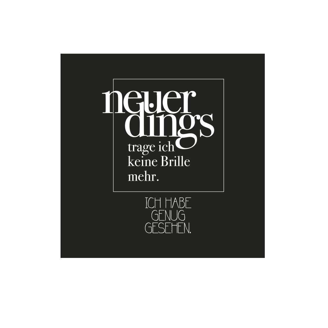 Kühlschrankmagnet Neuerdings