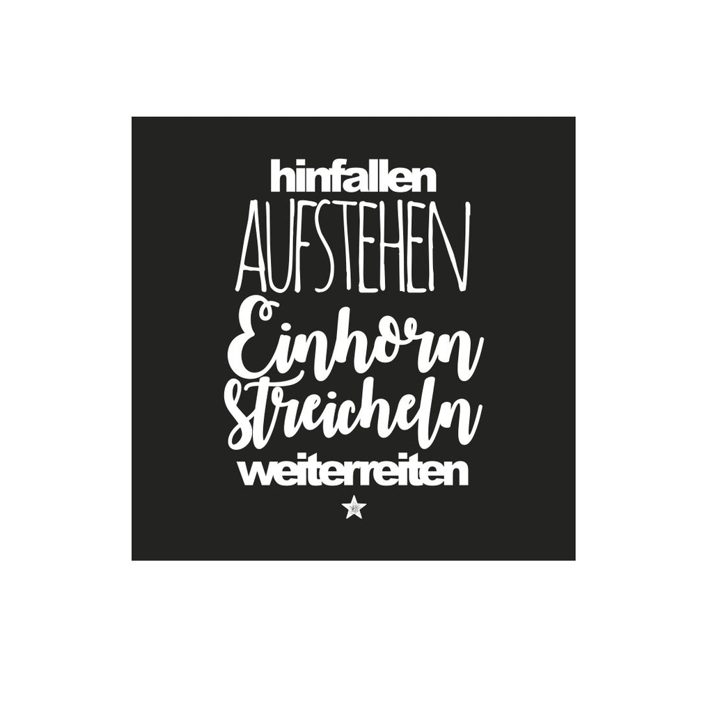 Kühlschrankmagnet Einhorn streicheln