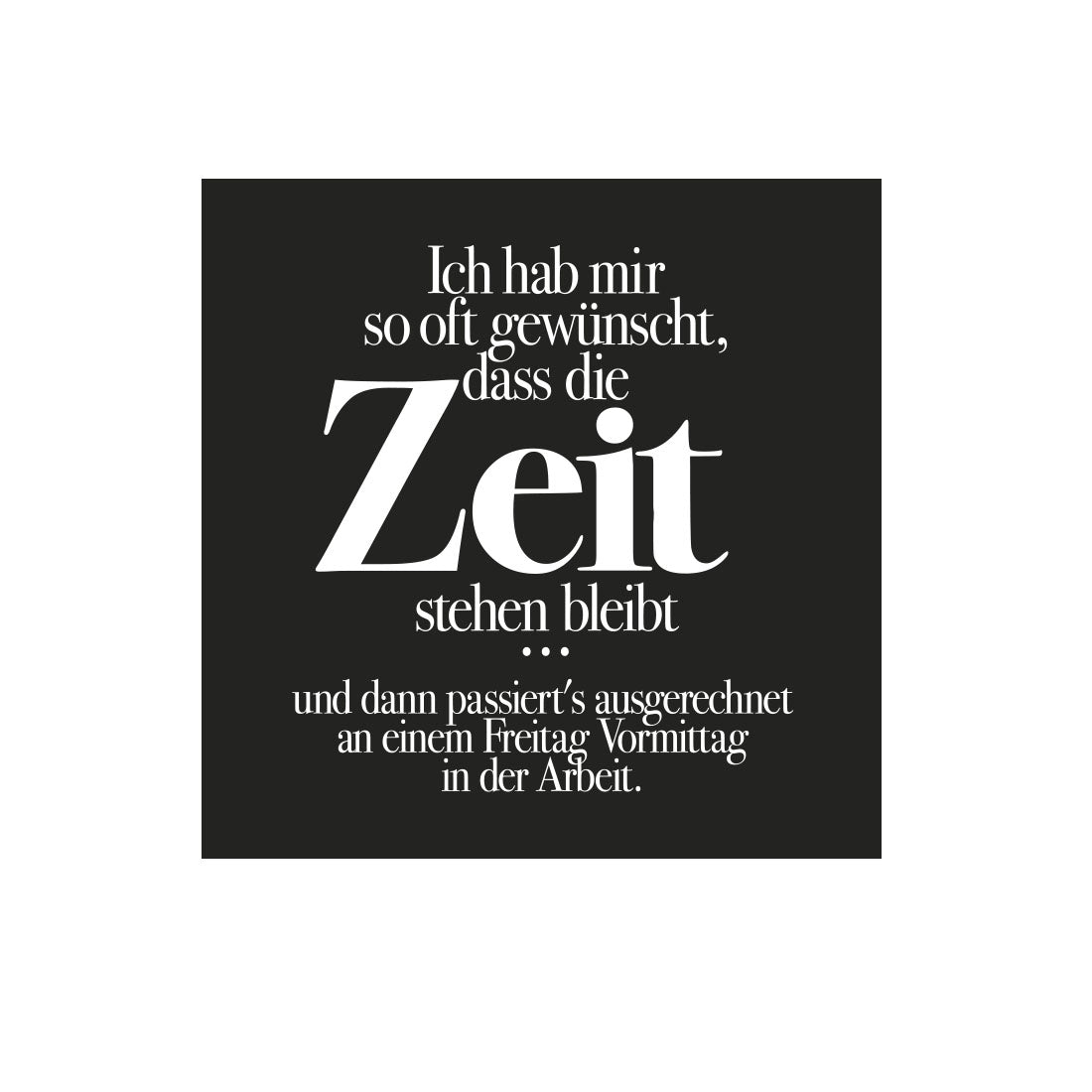 Kühlschrankmagnet Zeit