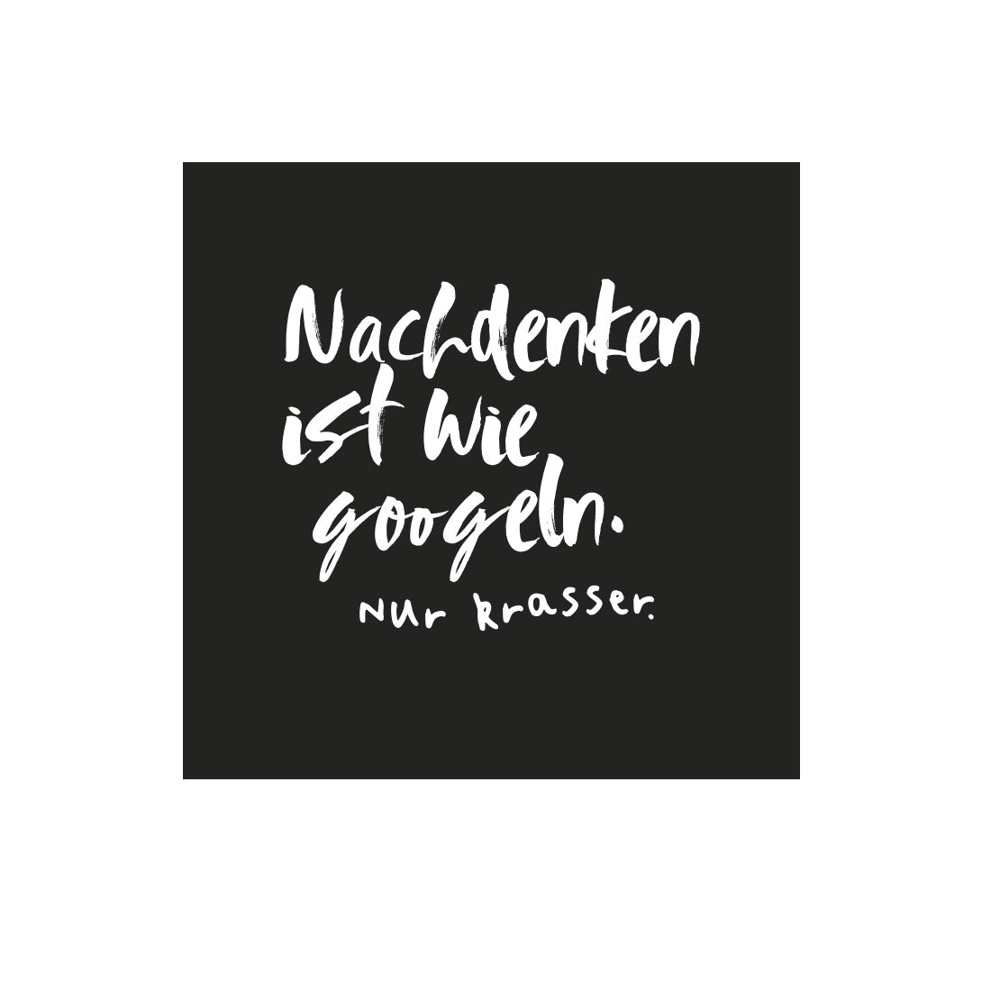 Kühlschrankmagnet Nachdenken