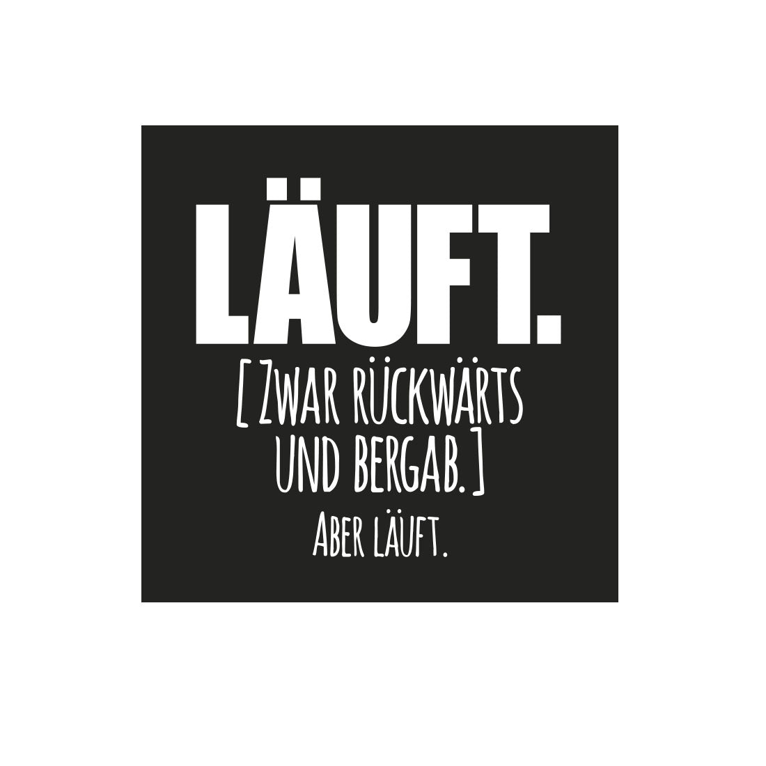 Kühlschrankmagnet Läuft