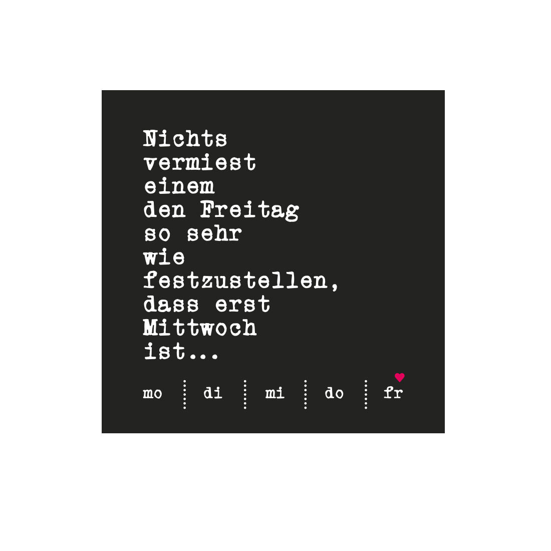 Kühlschrankmagnet Freitag