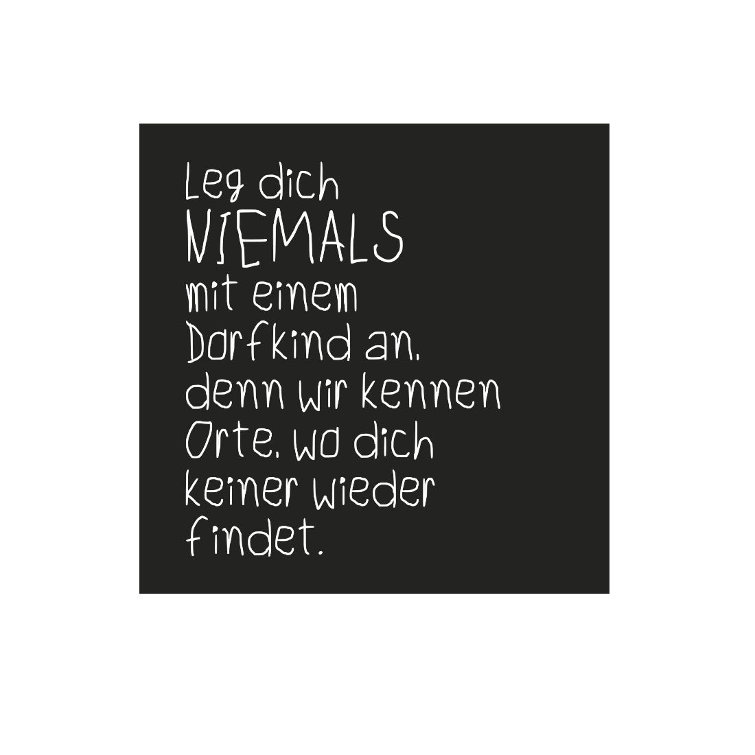 Kühlschrankmagnet Dorfkind