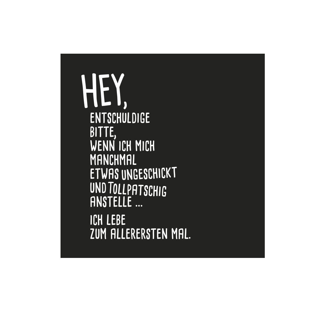 Kühlschrankmagnet Hey