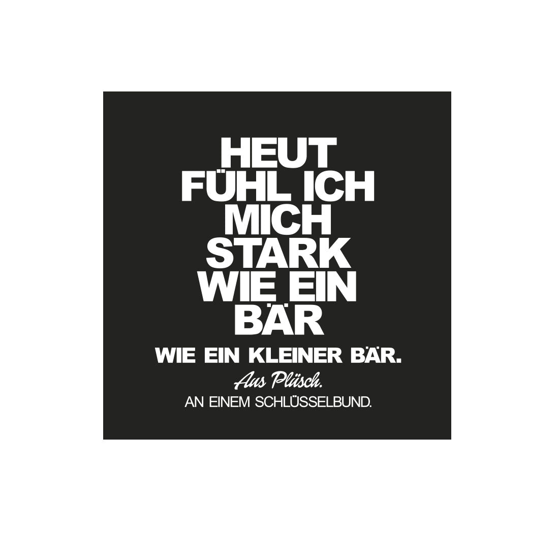 Kühlschrankmagnet Bärenstark