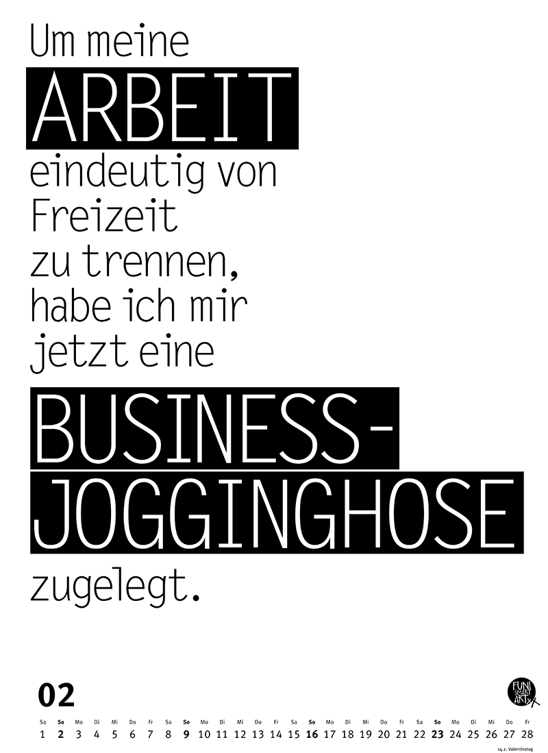 Großer Typokalender 2025 (Format 49,5 x 68,5 cm)