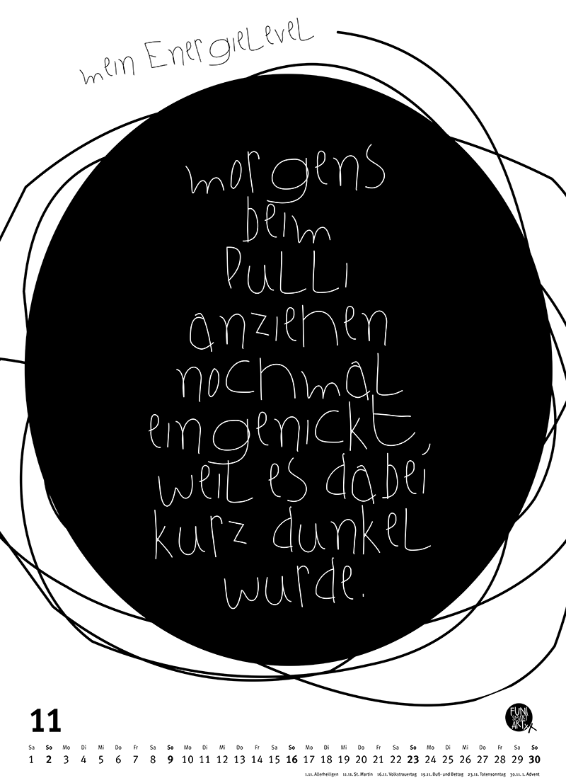 Großer Typokalender 2025 (Format 49,5 x 68,5 cm)
