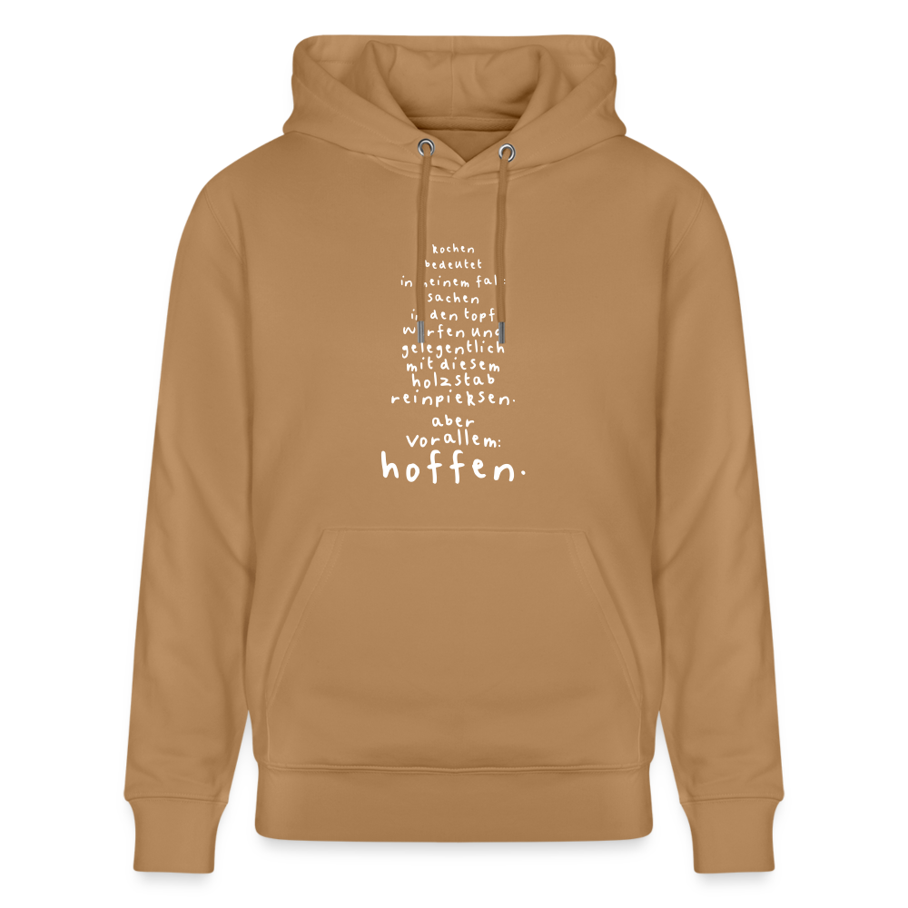 Hoodie mit Spruch Kochen (unisex) - Latte