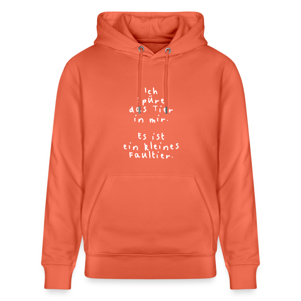 Hoodie mit Spruch Faultier (unisex) - Hellrot