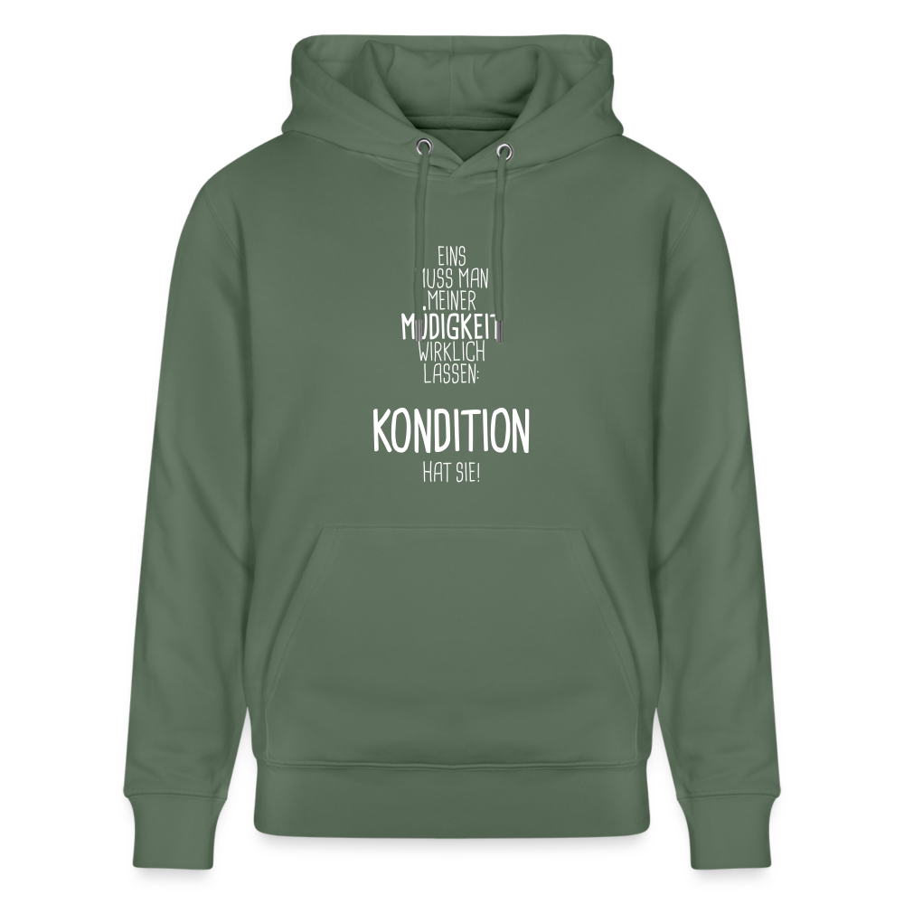 Hoodie mit Spruch Kondition (unisex) - Tanngrün