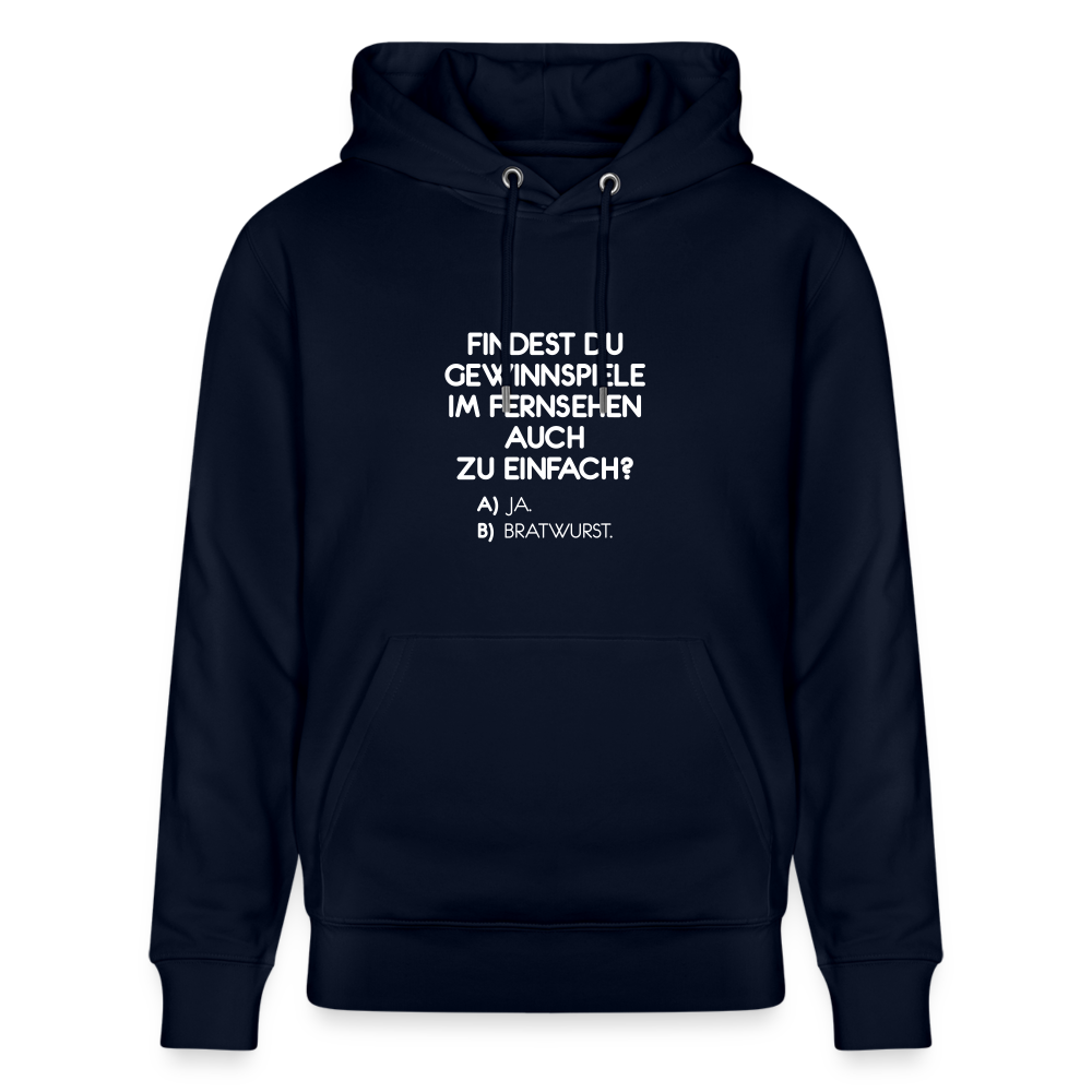 Hoodie mit Spruch Bratwurst (unisex) - Navy