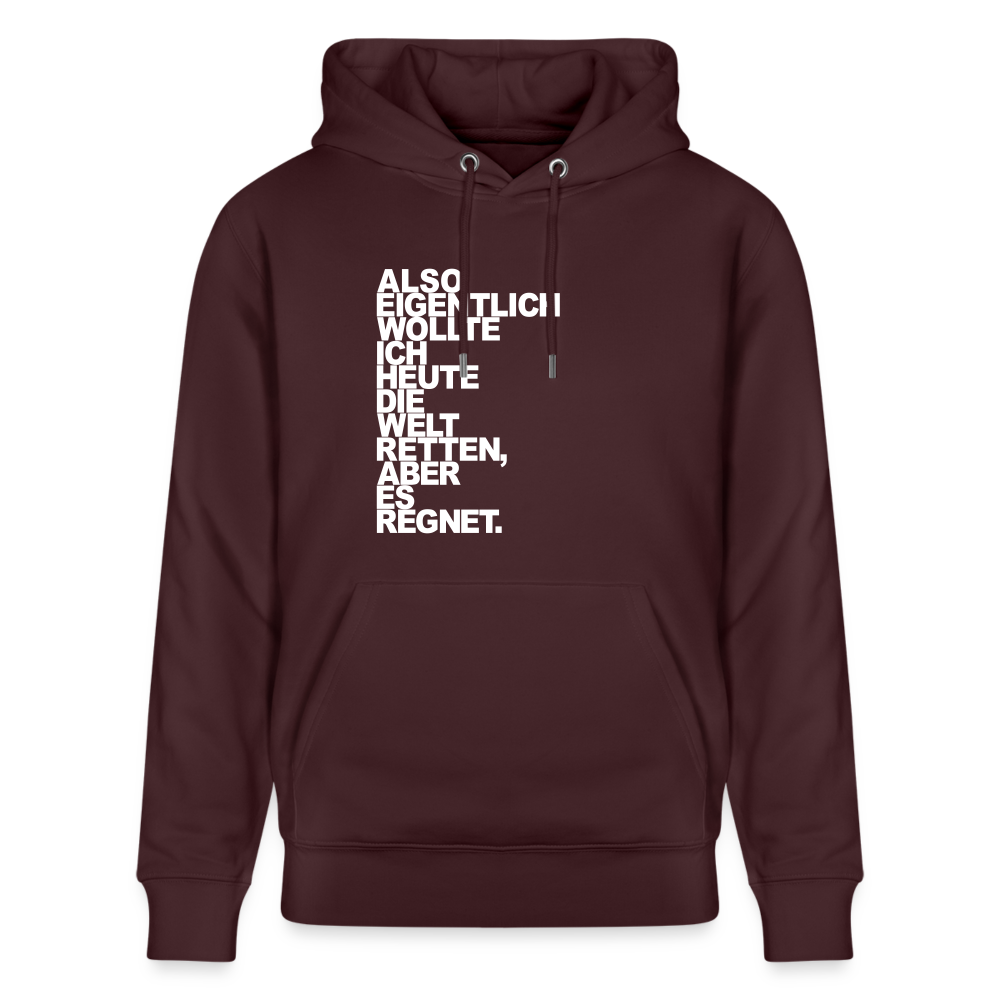 Hoodie mit Spruch Regen (unisex) - Maroon