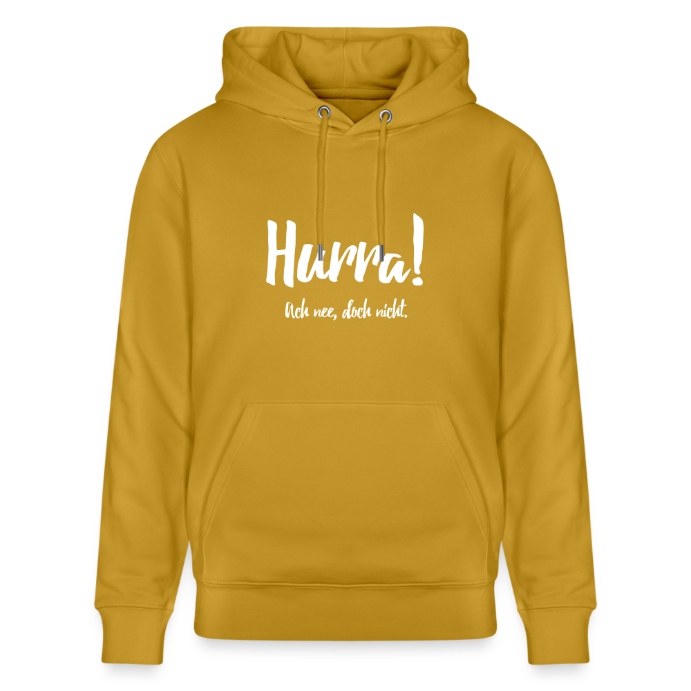 Hoodie mit Spruch Hurra (unisex) - Ocker
