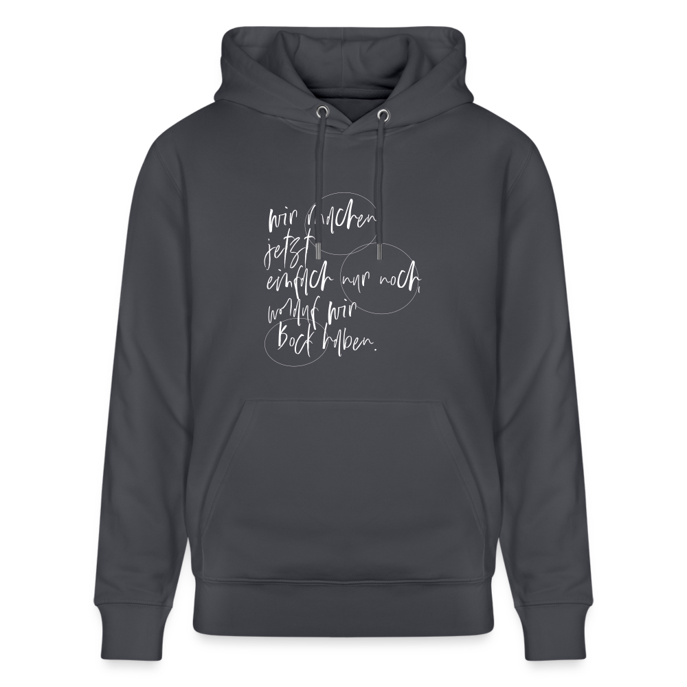 Hoodie mit Spruch Bock (unisex) - Indigoblau