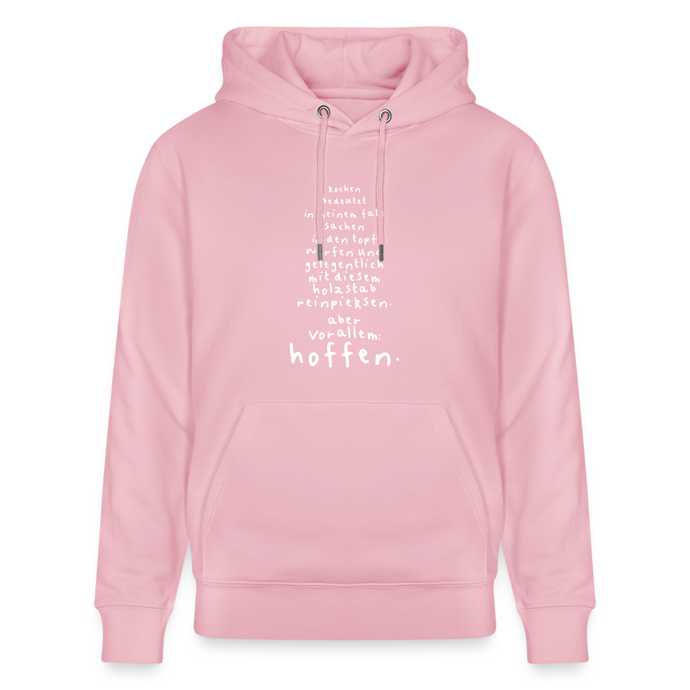 Hoodie mit Spruch Kochen (unisex) - Hellrosa