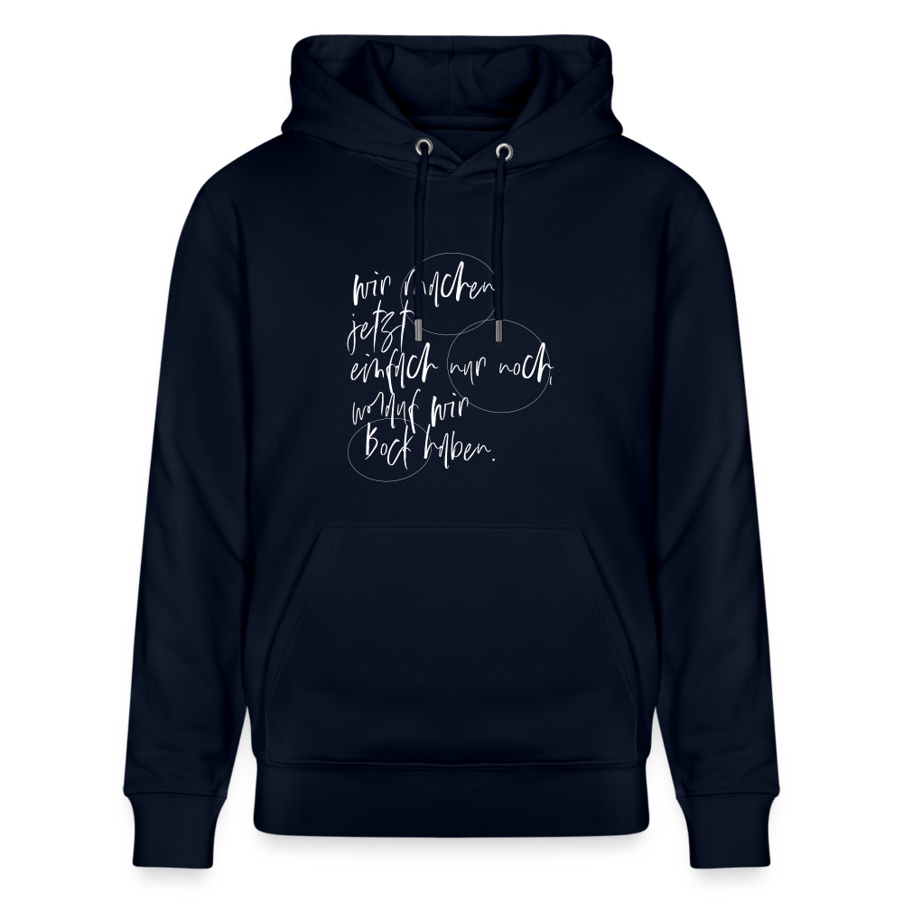 Hoodie mit Spruch Bock (unisex) - Navy