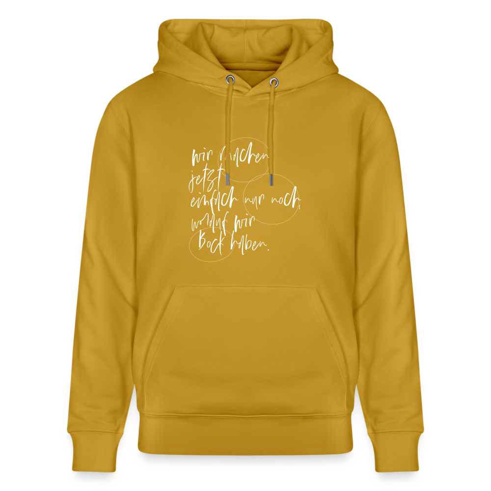 Hoodie mit Spruch Bock (unisex) - Ocker