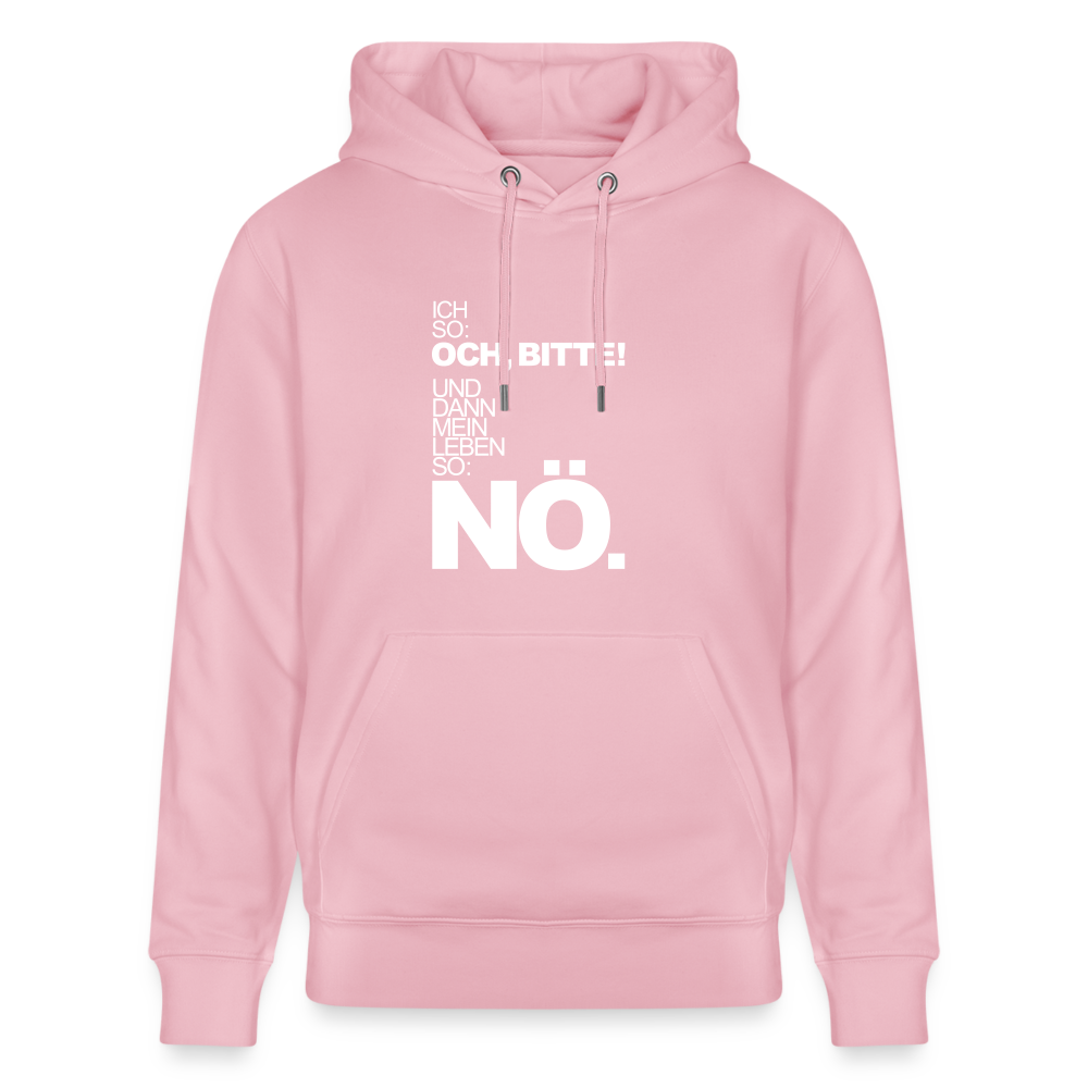 Hoodie mit Spruch Nö (unisex) - Hellrosa