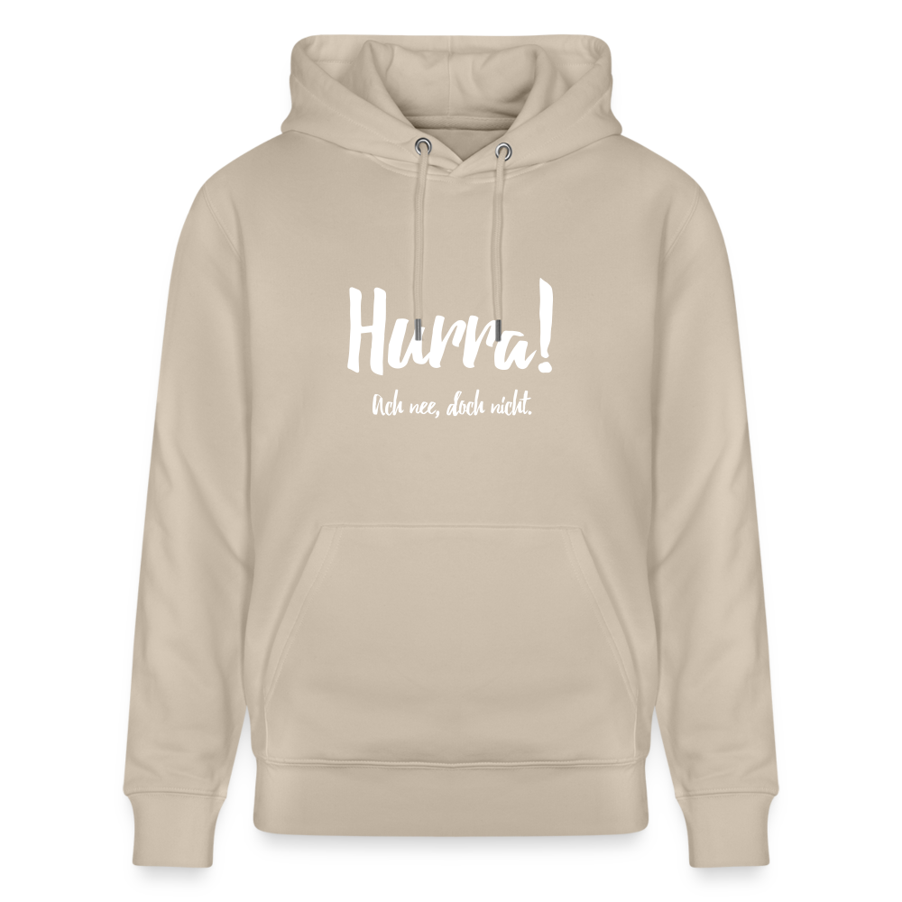 Hoodie mit Spruch Hurra (unisex) - Beige