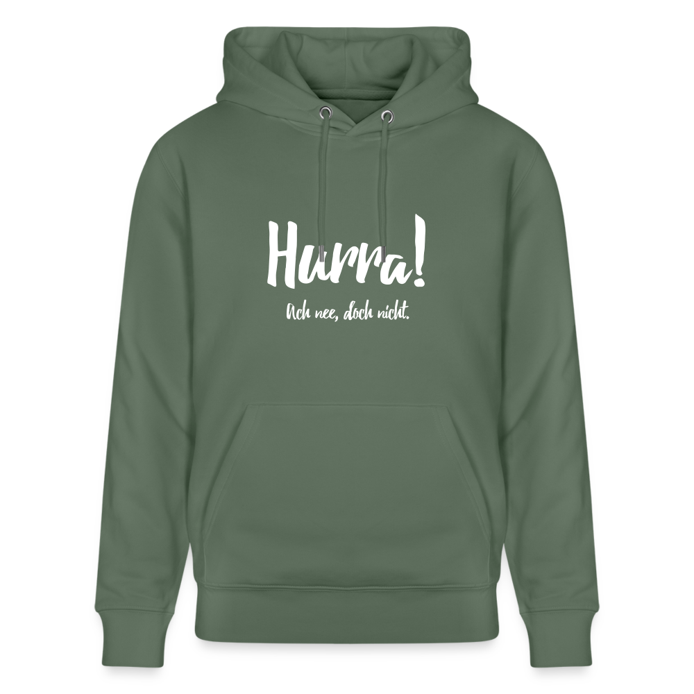 Hoodie mit Spruch Hurra (unisex) - Tanngrün