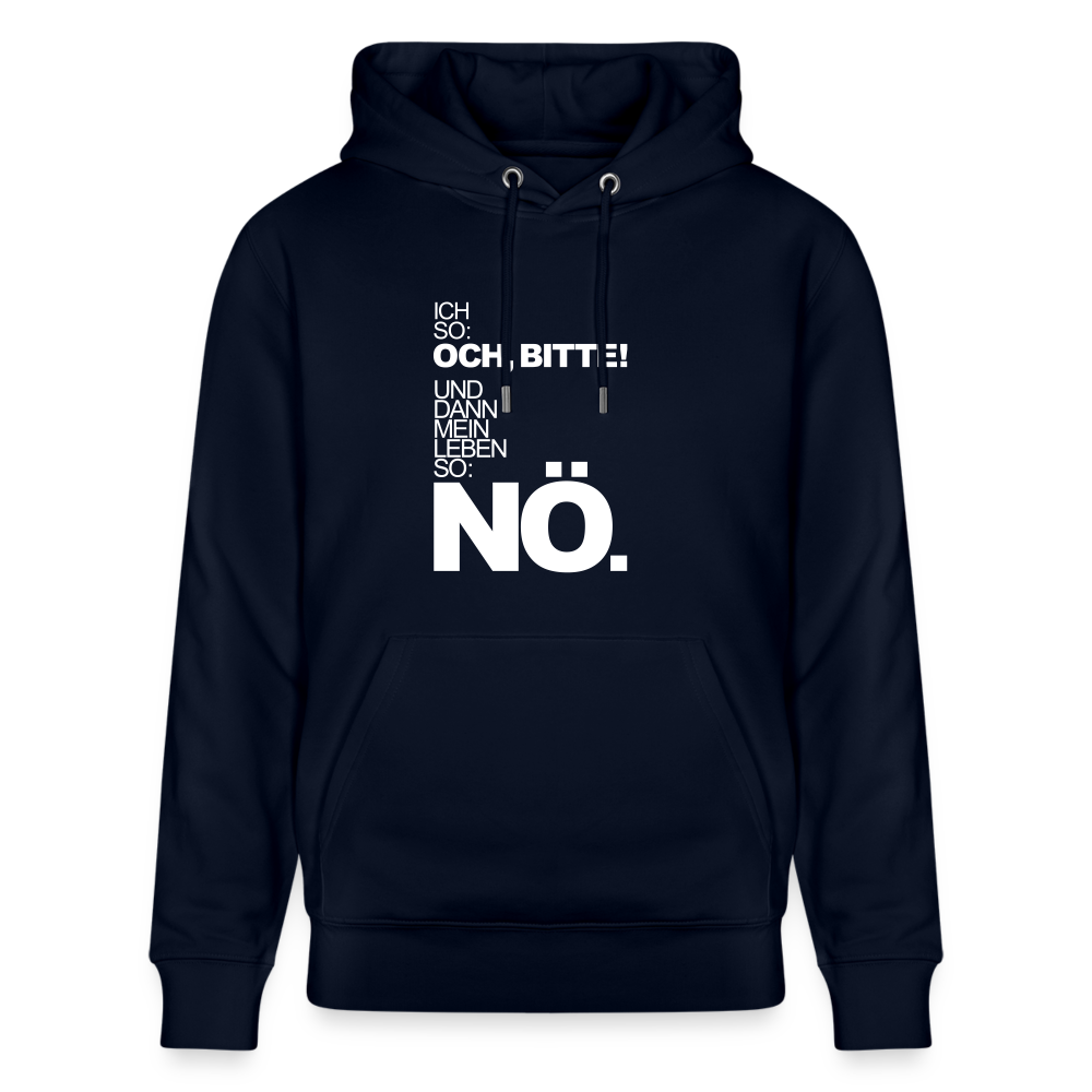 Hoodie mit Spruch Nö (unisex) - Navy