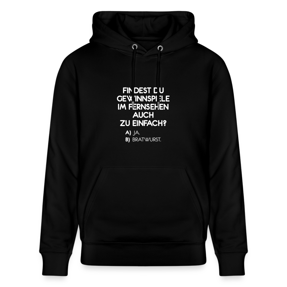 Hoodie mit Spruch Bratwurst (unisex) - Schwarz