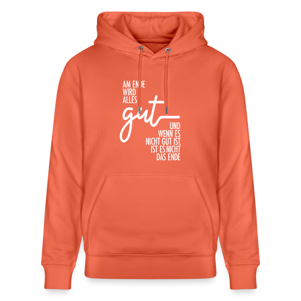 Hoodie mit Spruch ALLES GUT  (unisex) - Hellrot