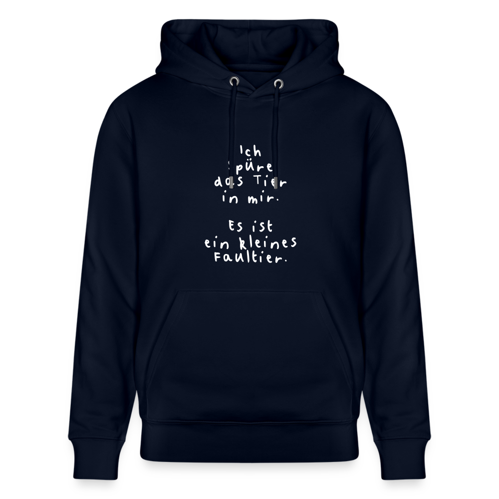 Hoodie mit Spruch Faultier (unisex) - Navy