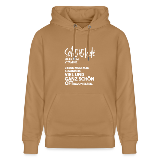 Hoodie mit Spruch Vitamine (unisex) - Latte