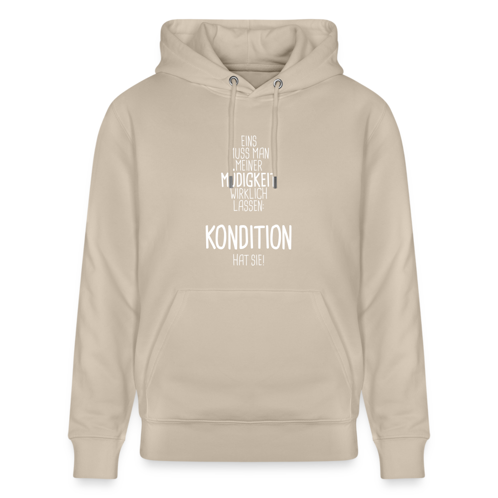 Hoodie mit Spruch Kondition (unisex) - Beige