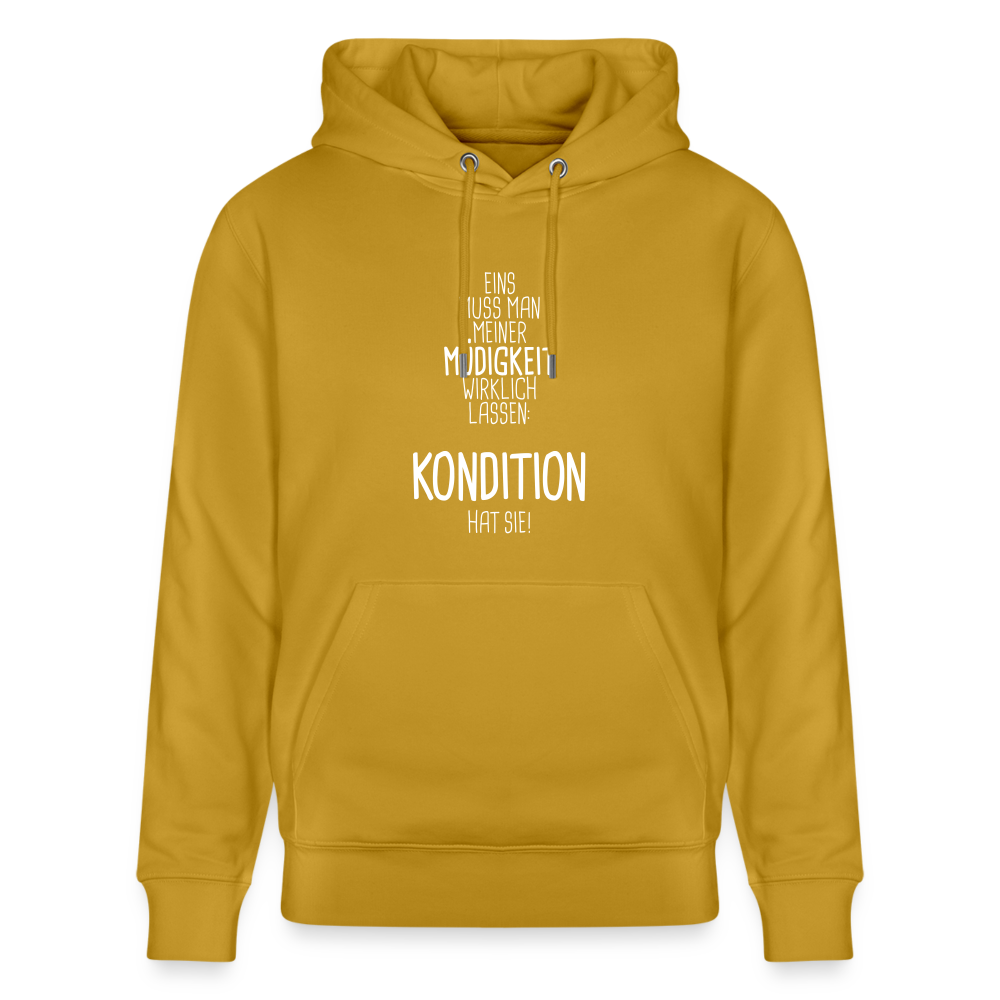Hoodie mit Spruch Kondition (unisex) - Ocker