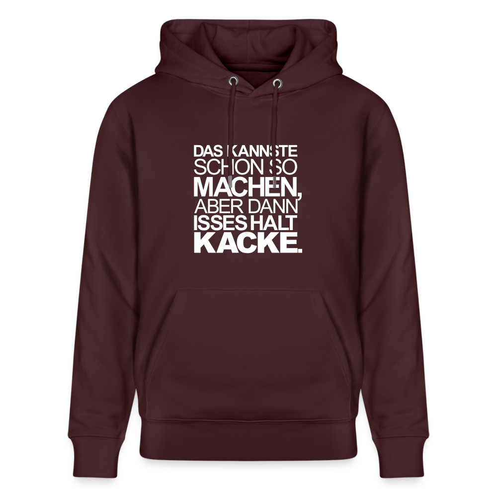 Hoodie mit Spruch Suboptimal (unisex) - Maroon