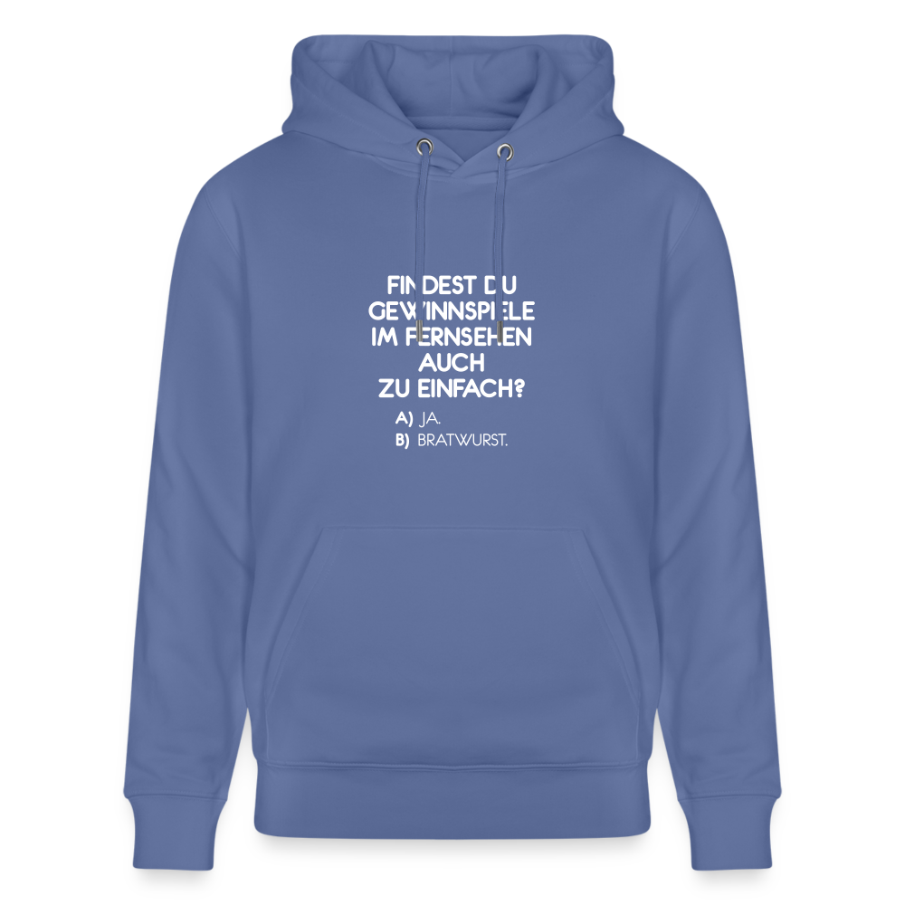 Hoodie mit Spruch Bratwurst (unisex) - Blau